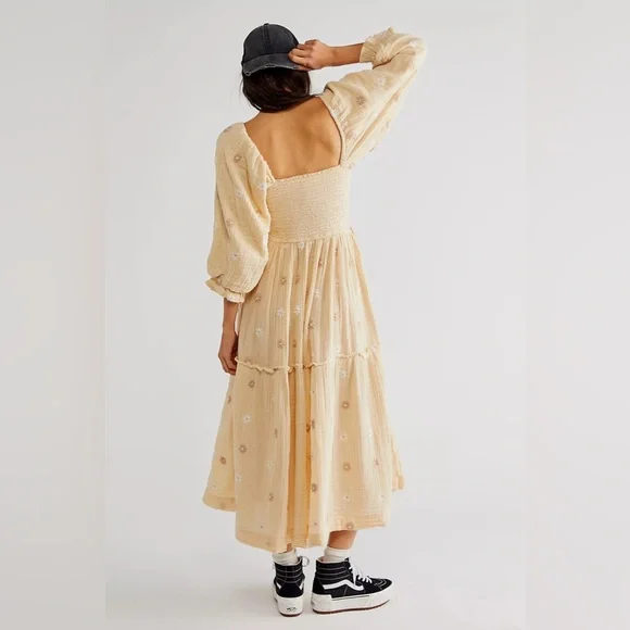 Free People Dahlia Embroidered Maxi Dress - Picture 3 of 12